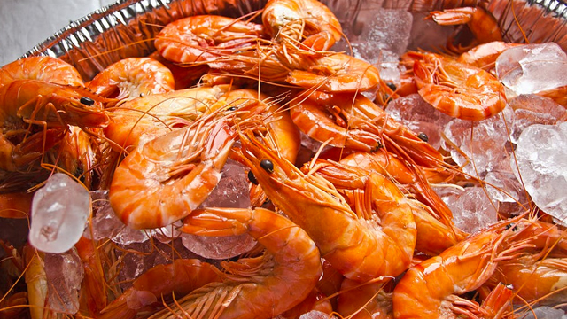 China's frozen shrimp imports fell 15% in July